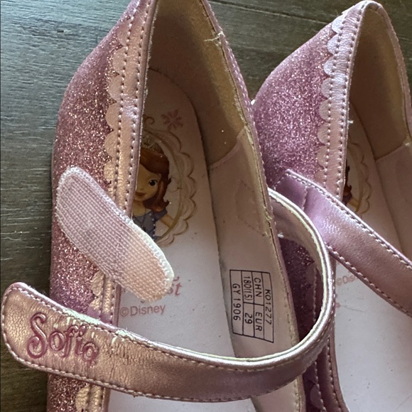 Sz EU29 (approx 13/1) Disney Princess Sofia the first glitter pearl crown shoes - Picture 3 of 11